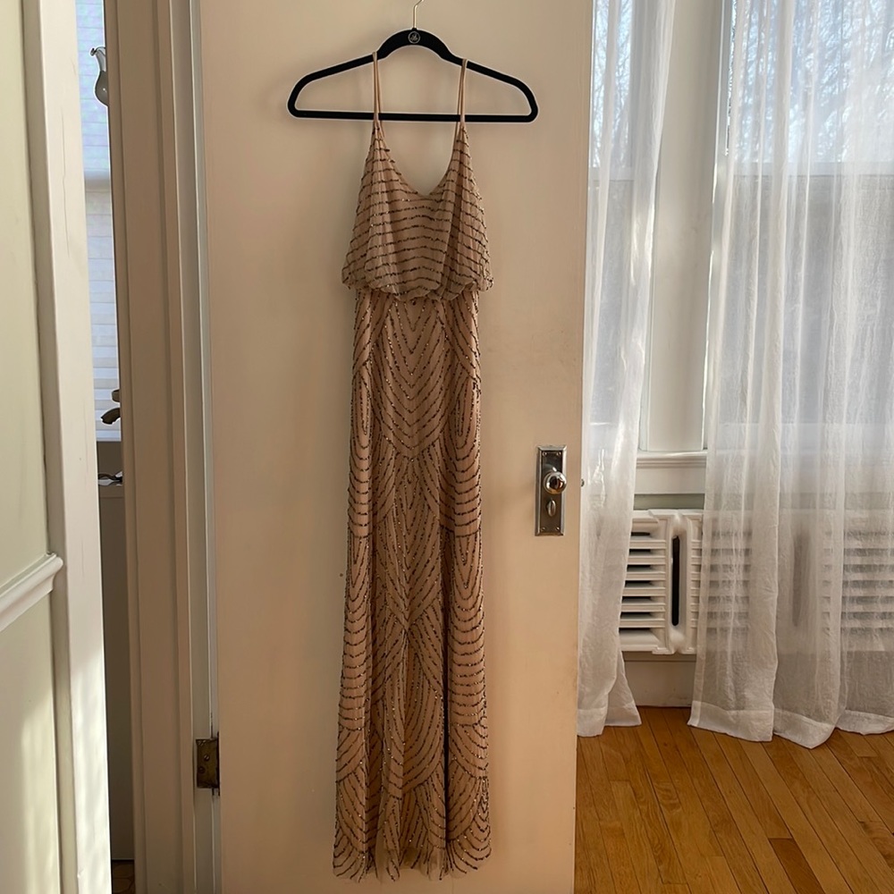 Gorgeous floor length beaded dress